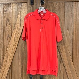 Adidas men’s orange golf shirt size M